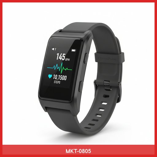 ChronoPulse Fitness Tracker with Heart Rate Monitor