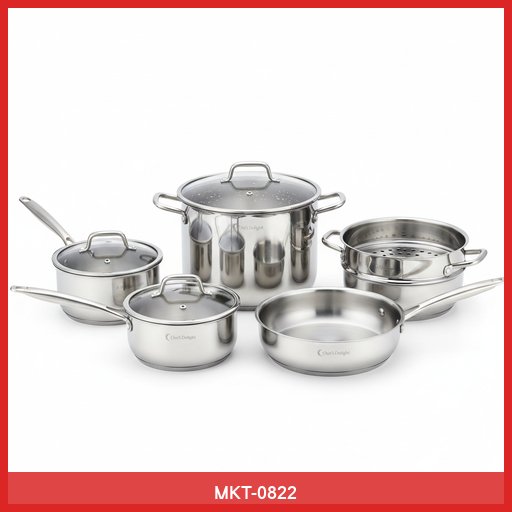 Chef's Delight Stainless Steel Cookware Set