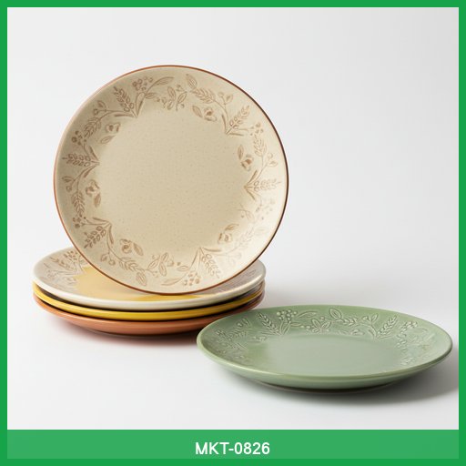 Heirloom Harvest Ceramic Dinner Plates (Set of 4)