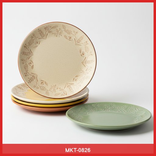 Heirloom Harvest Ceramic Dinner Plates (Set of 4)