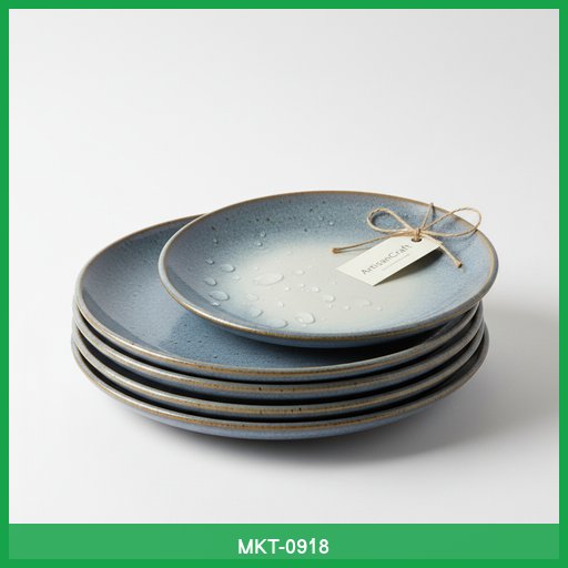 ArtisanCraft Ceramic Dinner Plates (Set of 4)
