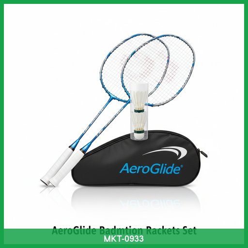 AeroGlide Badminton Racket Set