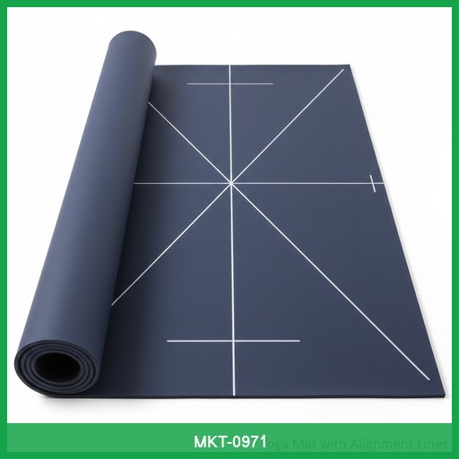 Yoga Mat with Alignment Lines
