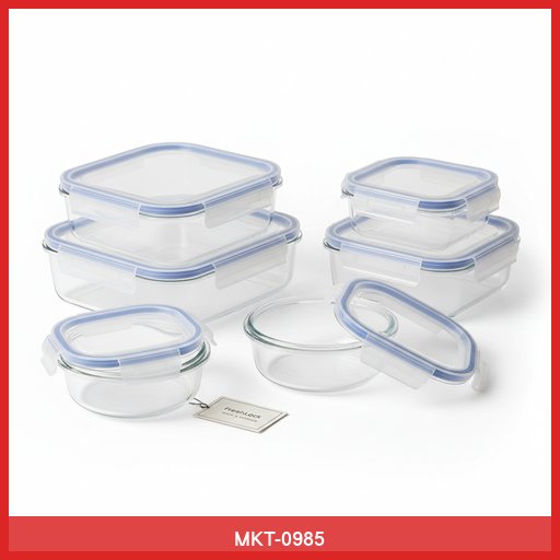 Glass Food Storage Containers (Set of 5)