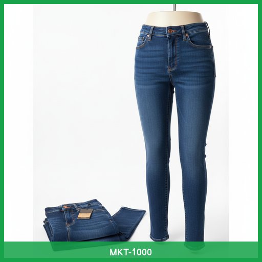 High-Waisted Slim-Fit Jeans
