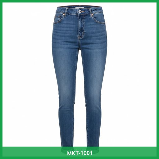 High-Waisted Slim-Fit Jeans