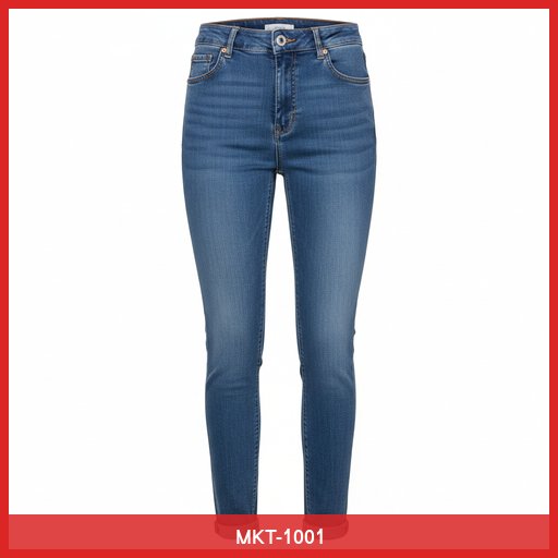 High-Waisted Slim-Fit Jeans