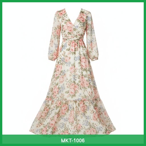 Women's Floral Print Maxi Dress