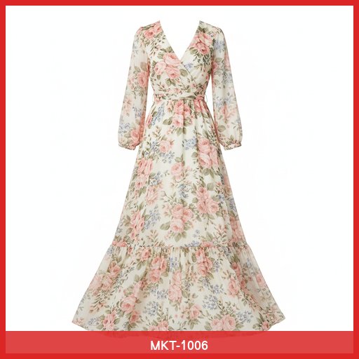 Women's Floral Print Maxi Dress