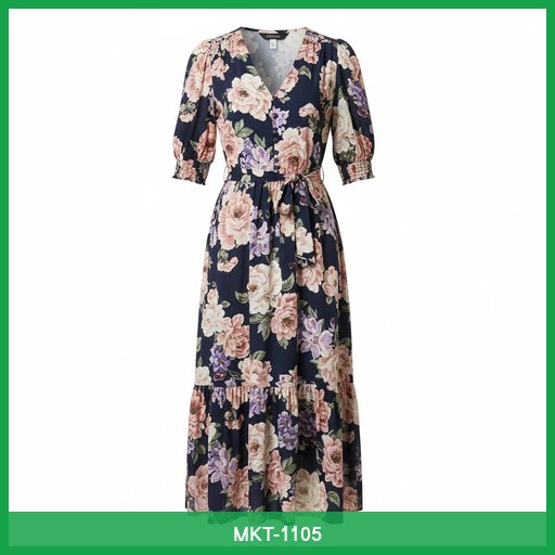 Floral Print Midi Dress