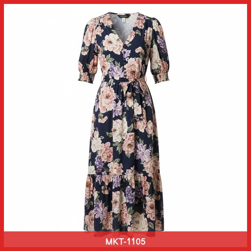 Floral Print Midi Dress