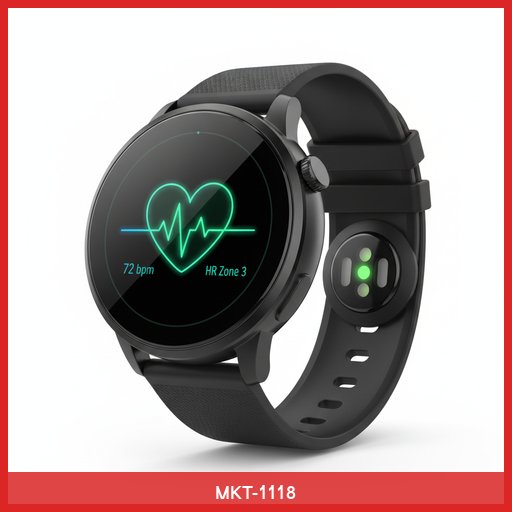 Smartwatch with Heart Rate Monitor