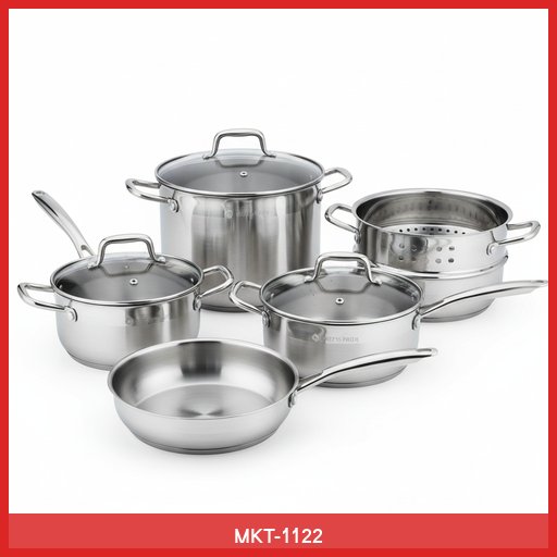Stainless Steel Cookware Set (10-piece)