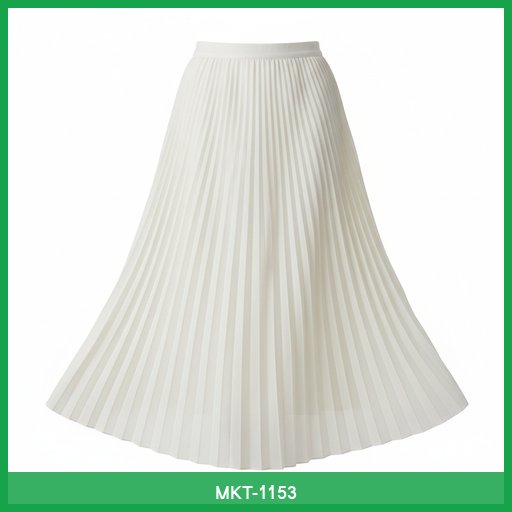 Elegant Pleated Midi Skirt