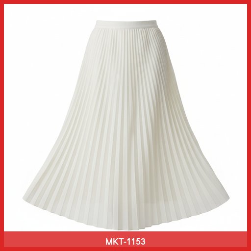 Elegant Pleated Midi Skirt