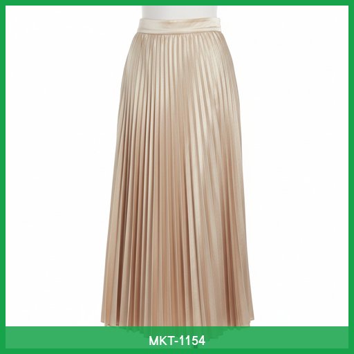 Elegant Pleated Midi Skirt