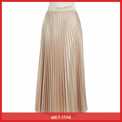 Elegant Pleated Midi Skirt