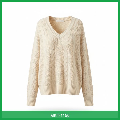 Women's V-Neck Knit Sweater