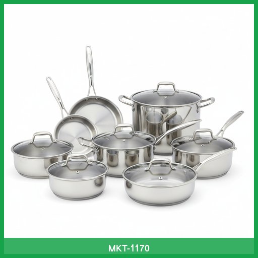 12-Piece Stainless Steel Cookware Set