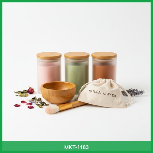 Natural Clay Face Mask Set