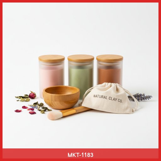 Natural Clay Face Mask Set