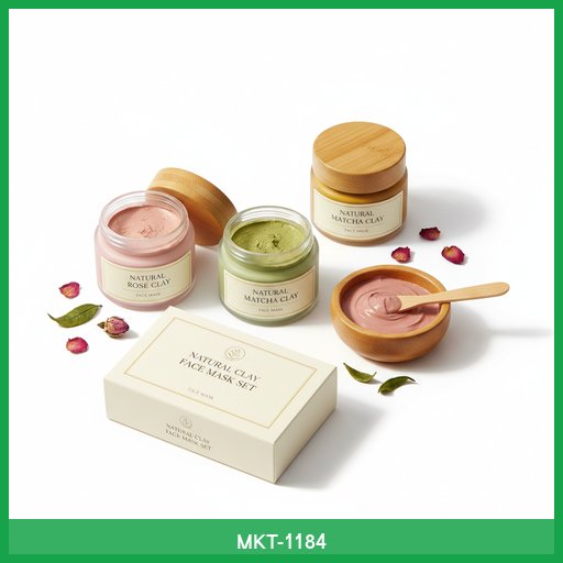 Natural Clay Face Mask Set