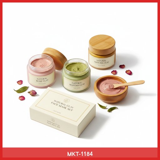 Natural Clay Face Mask Set