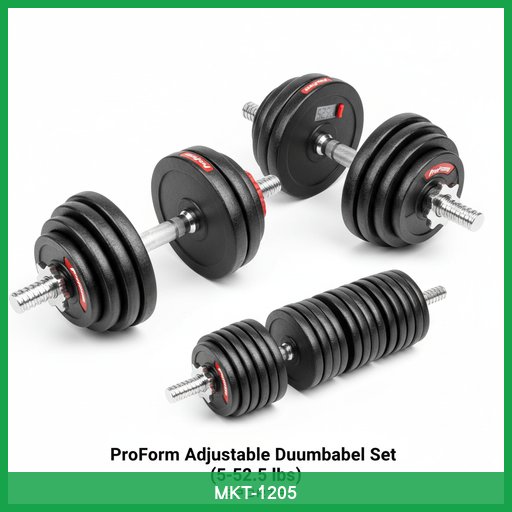 ProForm Adjustable Dumbbell Set (5-52.5 lbs)
