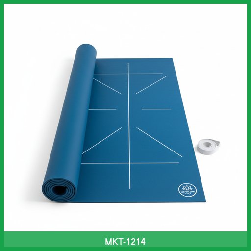 Yoga Mat with Alignment Lines