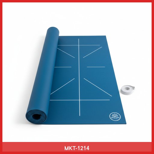 Yoga Mat with Alignment Lines