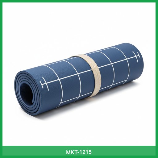 Yoga Mat with Alignment Lines