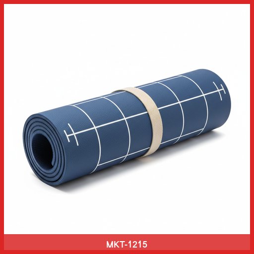 Yoga Mat with Alignment Lines