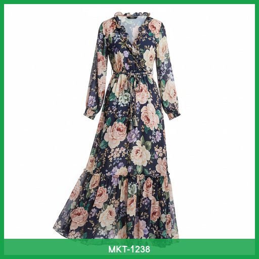 Women's Floral Print Maxi Dress