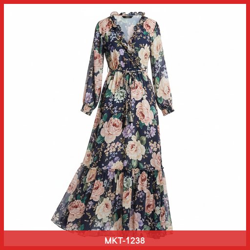 Women's Floral Print Maxi Dress